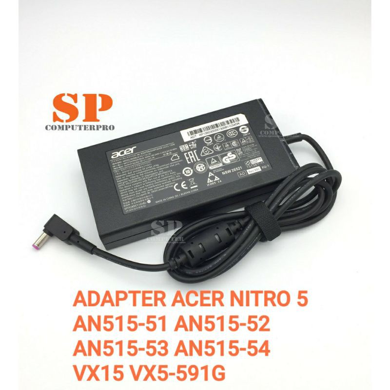 ACER Adapter 19V 7.1A  ACER NITRO 5  AN515-42  AN515-43  AN515-51 AN515-52 AN515-54 AN515-55 A715-76G Z22-780  C24-962