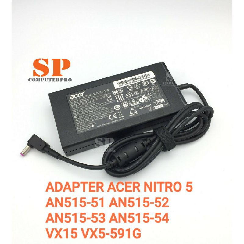 ACER Adapter อแดปเตอร์แท้-ACER NITRO 5 AN515-42  AN515-43  AN515-51 AN515-52 AN515-54 AN515-55 A715-
