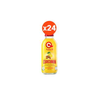 คิวมินซี เครื่องดื่มขมิ้นชันสกัดผสมเลมอน 1 ลัง (24 ขวด) QminC Health drink with curcumin extracted + lemon juice 24 BT