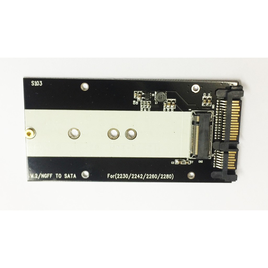 M.2 SSD HDD (NGFF) up to 2.5in SATA adapter adapter card 2230-2280 ฮาร์ดดิสก์ ตัวแปลงอะแดปเตอร์ SATA การ์ด