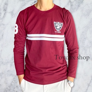 เสื้อยืด แขนยาว งานป้าย .POLO.แถบ พร้อมส่ง!! มีบริการเก็บปลายทาง