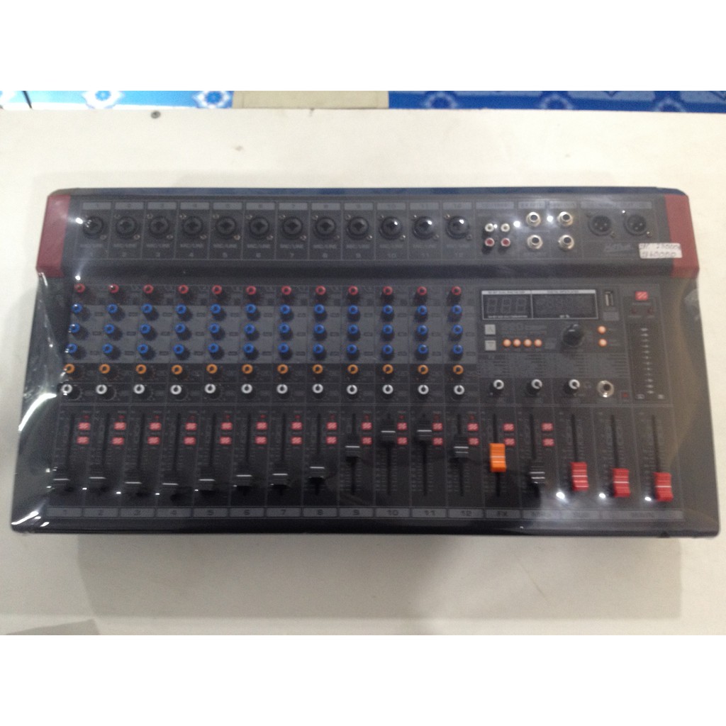 เครื่องขยายเสียง และเครื่องผสมสัญญาณเสียง Professional Power Mixer Hot rock AV-2248 KW 120V เพาเวอร์