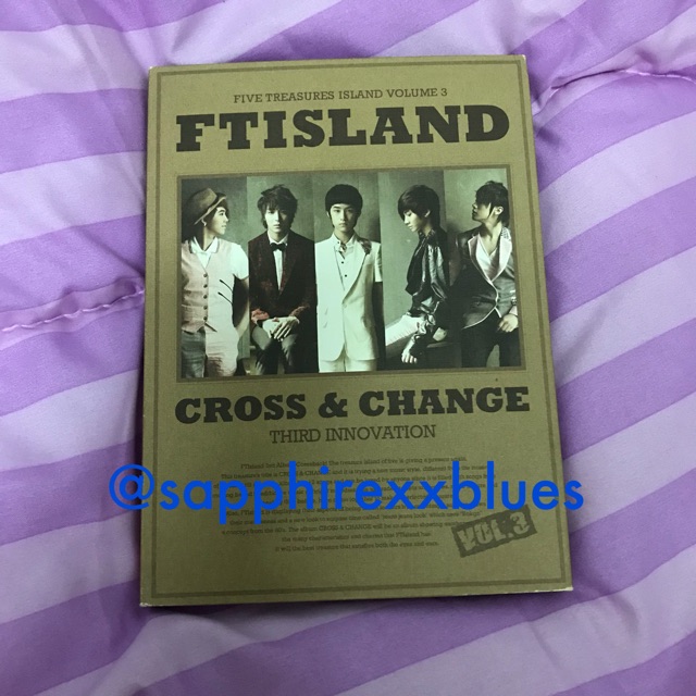 พร้อมส่ง สภาพเหมือนใหม่ CD เพลง FTisland อัลบั้ม cross & change vol3