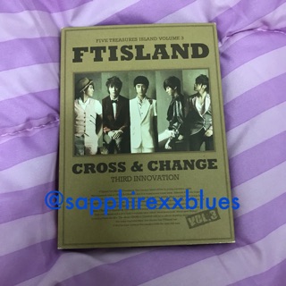 พร้อมส่งต่อสภาพเหมือนใหม่ CD เพลง FTisland อัลบั้ม cross &amp; change vol3