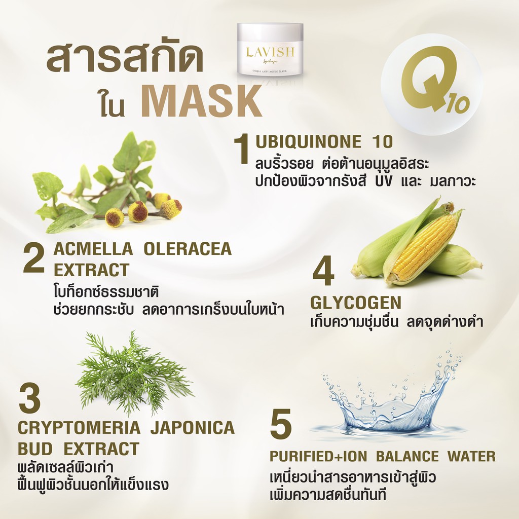 COQ10 ANTI AGING MASK lavish_thailand ThaiPick