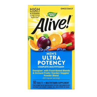 Natures Way Alive! Once Daily Mens 60 Tablets