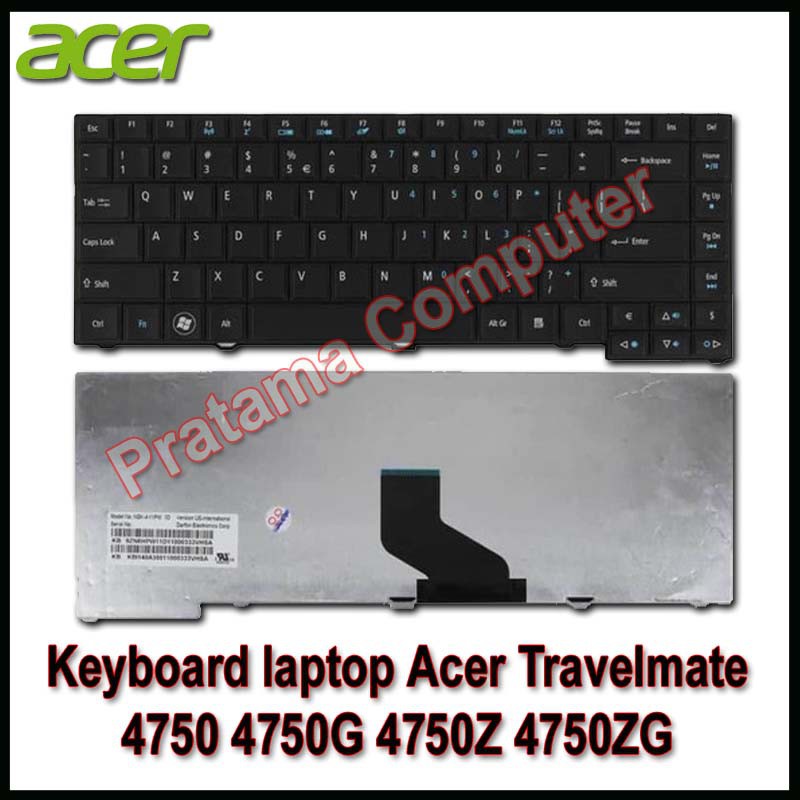 แป้นพิมพ์แล็ปท็อป Acer Travelmate 4750G 4750Z 4750ZG Series