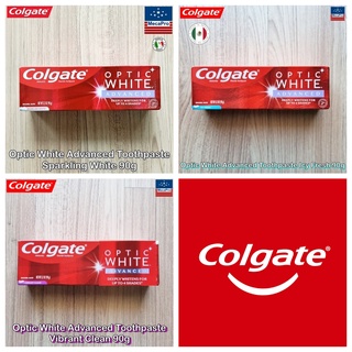 75% Sale!!! โปรดอ่าน EXP: 09/2022 Colgate® Optic White Advanced Toothpaste 90g ยาสีฟัน คอลเกต ออปติก ไวท์ แอดวานซ์