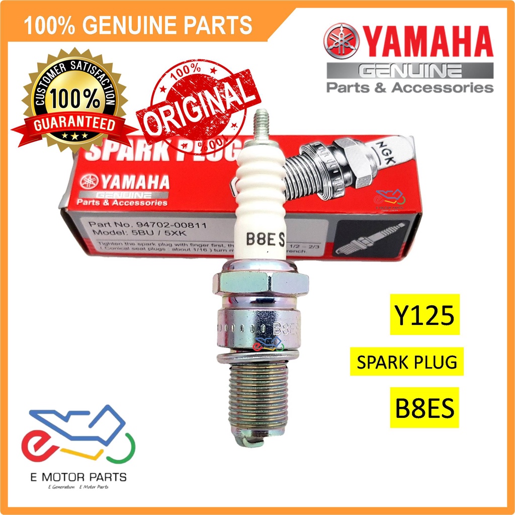 B8ES SPARK PLUG Y125 SPARK PLUG 125Z 125ZR B8ES NGK YAMAH SPARK PLUG - 94702-00811