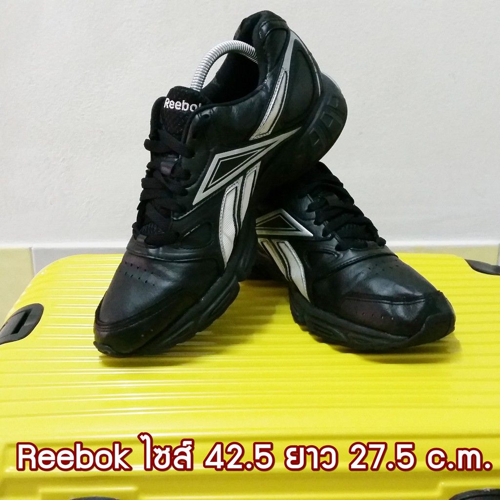 Reebok มือสอง ของแท้ ไซส์ 42.5 ยาว 27.5 เซน สภาพสวยมาก(รองเท้ารีบอค Reebox รุ่น DMXride เบอร์ ขนาด ไซต์ สภาพดี กริบ หนัง