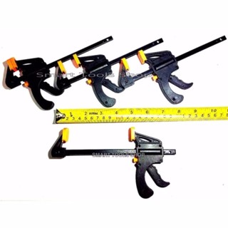 SANKI คีมหนีบถ่าง Quick bar clamp ปากกาจับเร็ว 4 นิ้ว mini / 4อัน