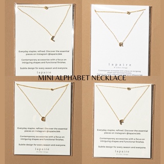 สร้อยพระ สร้อยแฟชั่น Lapaire l Mini alphabet necklace  สร้อยตัวอักษร (ตัวอักษร A-Z) [ Silver925 ]