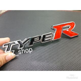 โลโก้ typer สีดำแดง สำหรับติดท้าย