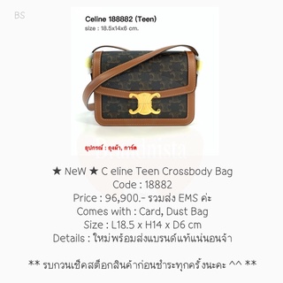 ★ NeW ★ C eline Teen Crossbody Bag