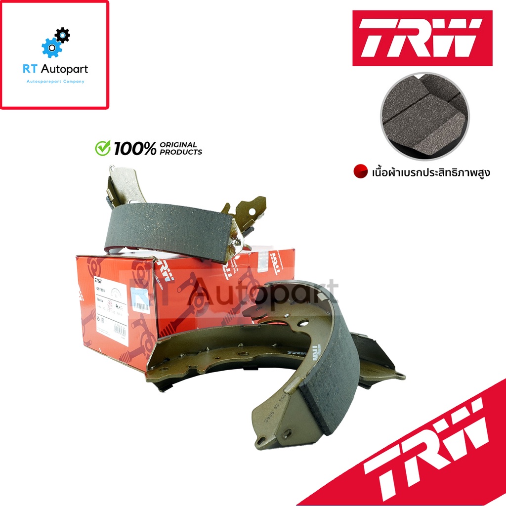 TRW ผ้าดรัมเบรคหลัง Isuzu Dmax ปี02-12 2wd 4wd Hilander / ผ้าเบรคหลัง ผ้าเบรคหลัง Mu7 อีซูซุ / GS789