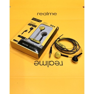 Realme R64 หูฟัง มาใหม่เสียงดี ช่องเสียบแจ็ค3.5mm ออกแบบสวยงาม