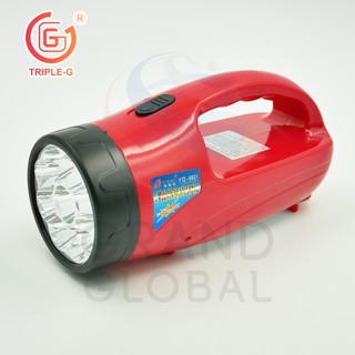 Triple-G ไฟฉาย LED ชาร์จไฟบ้าน 900 mAh LED 9+12 ดวง