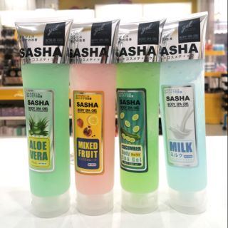 🥒เจลขัดขี้ไคล​ sasha​ ทำความสะอาดผิว​ 350มล.
