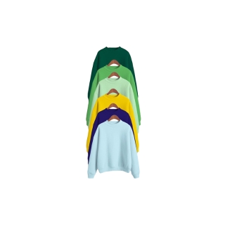 HOT SALE เสื้อแขนยาวจั๊ม ผ้าสำลีสีพื้น 16 สี ใส่กันหนาวกันแแดด (เซตที2)