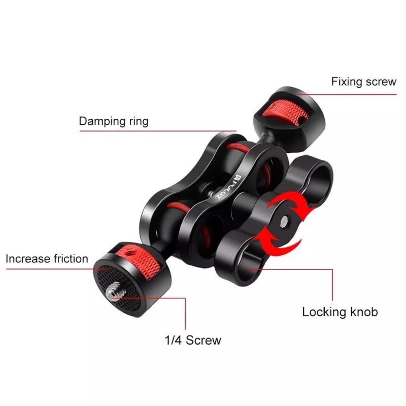 PULUZ Magic Arm Bracket Mount 1/4 inch Ball Head Magic Arm For DSLR Rig LCD Monitor LED Light Camera
