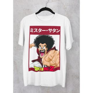 คอตต้อนคอกลมเสื้อยืด Unisex รุ่น Mr. Satan มิสเตอร์ซาตาน Edition T-Shirt ดราก้อนบอลแซด Dragon Ball Z แบรนด์ Khepri 100%c