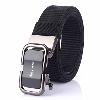 เข็มขัดสำหรับเดินป่า เข็มขัดผู้ชาย เข็มขัดโลหะ ผู้ชาย Men Military Belt Buckle Adjustable