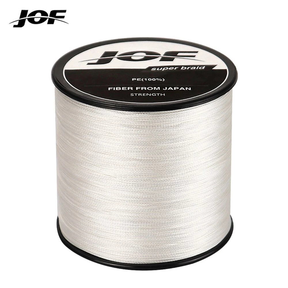 Jof สายเอ็นตกปลา PE แบบถัก 500 ม. 0.10 มม.-0.50 มม. 8LB-80LB 4 เส้น