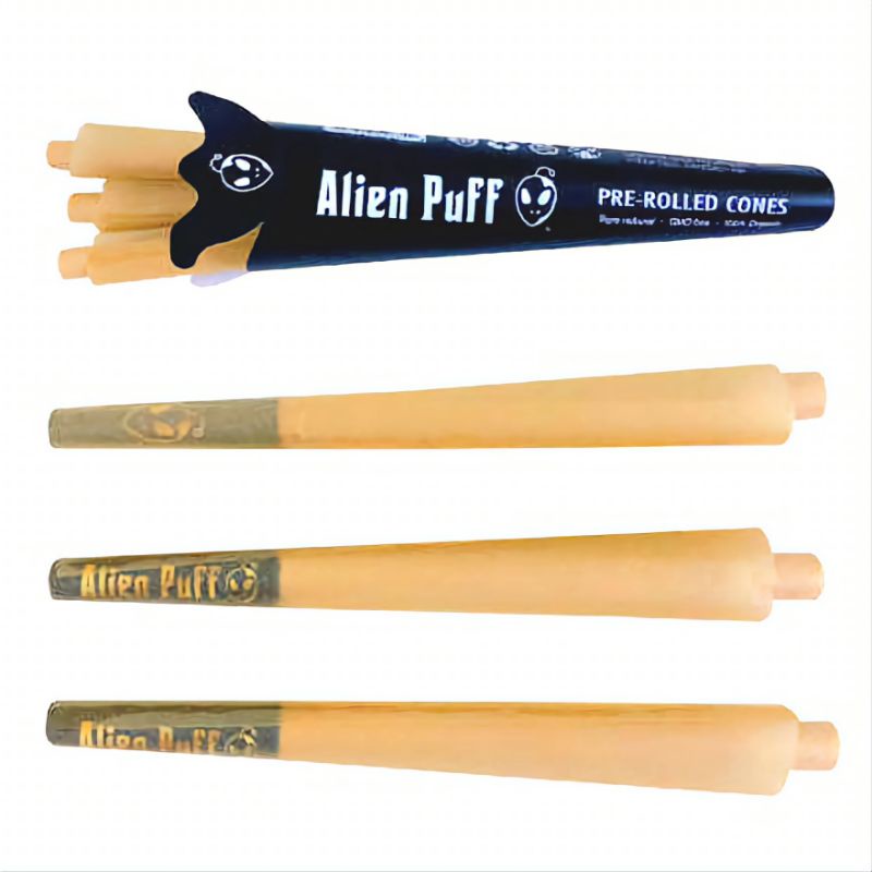 Alien Puff pre-rolled cones kingsize กระดาษมวนสำเร็จรูป-3ชิ้น/กล่อง
