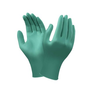 ถุงมือยางไนไตร สีเขียว ANSELL ANSELL Green Nitrile Gloves