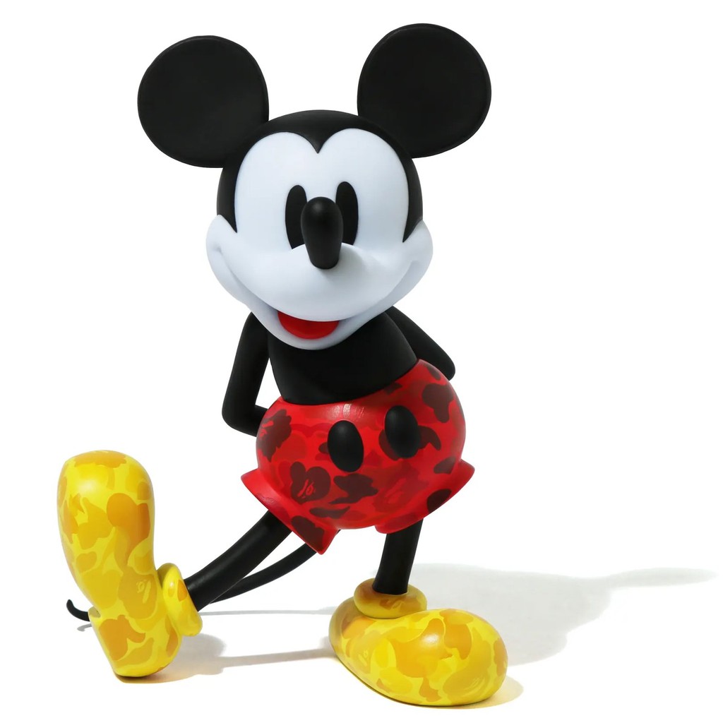 gachabox VCD Mickey Mouse Bape Color version พร้อมส่ง ของแท้ Medicom Toy A Bathing Ape Disney Vinyl Collectible Dolls