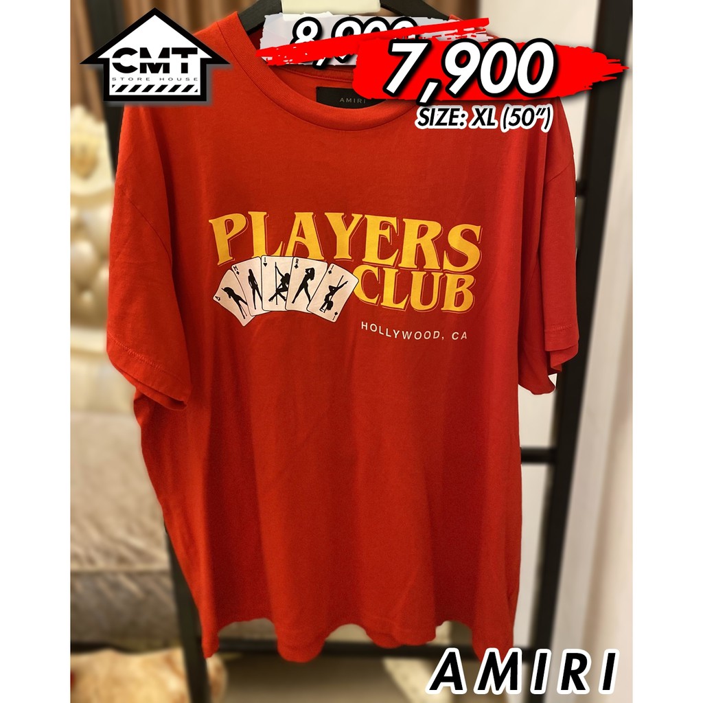 เสื้อยืด AMIRI Players Club สีแดง - CMT Storehouse