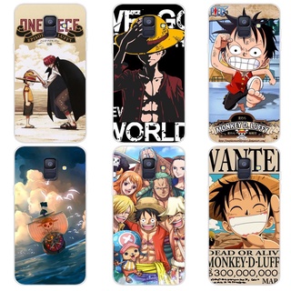 เคส ซัมซุง Samsung Galaxy A6 A6+ A6 Plus Case การ์ตูน One Piece เคสซิลิโคน Soft TPU โทรศัพท์มือถือ Back เคส