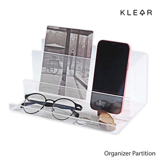 KlearObject Organizer partition ถาดออแกไนเซอร์ IT ถาดอะคริลิคใสใส่ของ ชั้นวางอุปกรณ์  ถาดเอนกประสงค์ : KD015