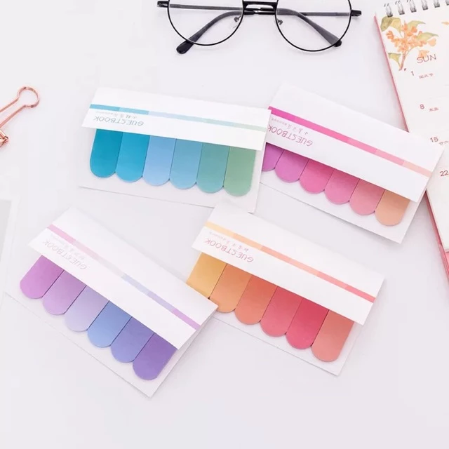 [สวยน่าใช้] กระดาษโน๊ต Guest Book โทนสี Post Sticky Note กระดาษโน้ต ตกแต่ง diy หนังสือ สมุด โต๊ะทำงาน