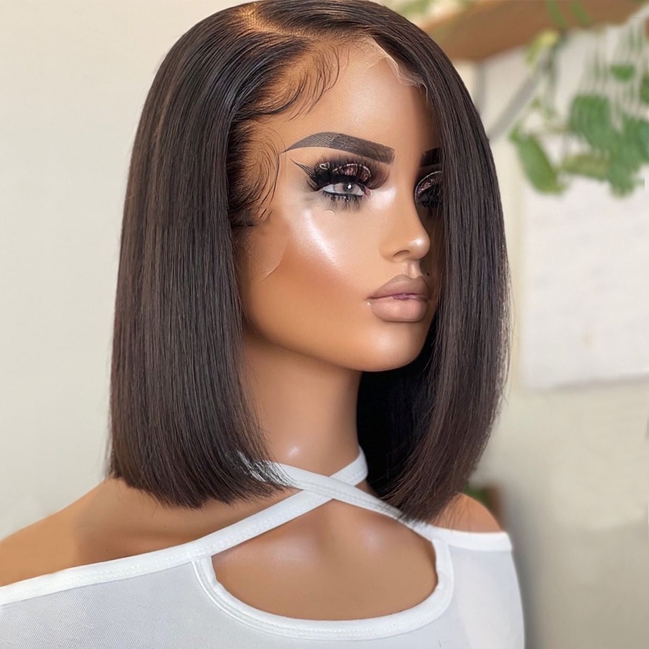 Bshort Bob Wig Lace Front Human Hair Wigs For Black Women Brazilian Hd 13x4 Lace Frontal Pre