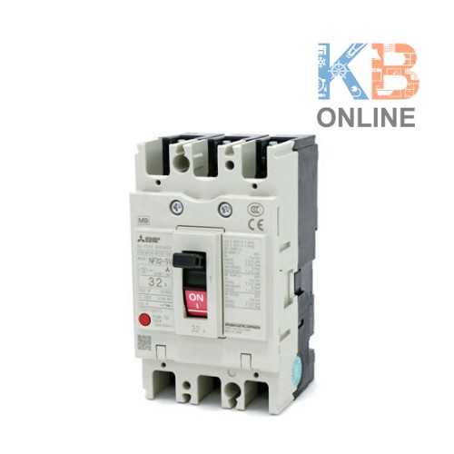 Mitsubishi เบรกเกอร์ NF32 SV 3P 32A Mitsubishi Circuit Breaker NF32 SV 3P 32A