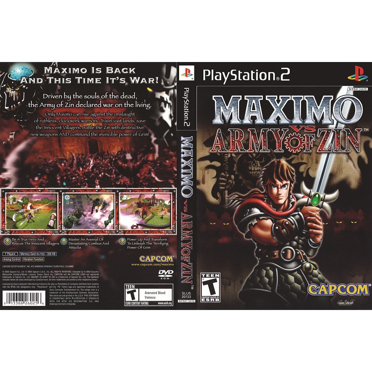 MAXIMO VS ARMY OF ZIN [PS2 US : DVD5 1 Disc]