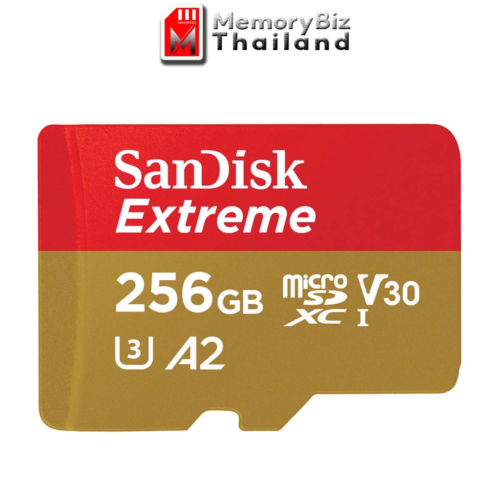 SanDisk Micro Sd Card Extreme 256GB SDXC อ่าน160Mb/S เขียน90Mb/S (SDSQXA1-256G-GN6MN)