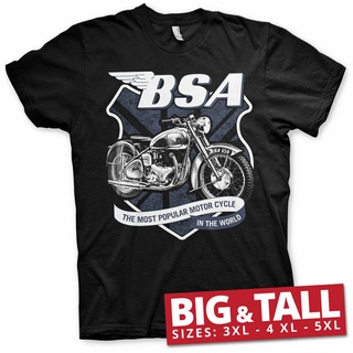 ขายดี เสื้อยืดลําลอง แขนสั้น พิมพ์ลาย B.S.A. สไตล์คลาสสิก โล่รถจักรยานยนต์ 650 BIGTALL 3 4 5 LOepca57ADlfol22Size S-5XL