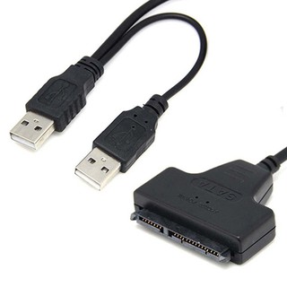 USB 2.0 ไปยัง SATA 22Pin Adapter สายเคเบิลสำหรับฮาร์ดดิสก์ 2.5 นิ้วฮาร์ดดิสก์แล็ปท็อป