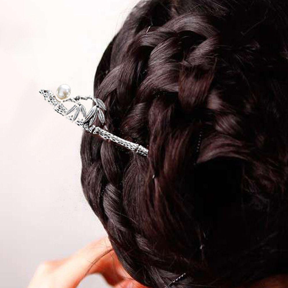 DESMONDRI Hair Ornament Ancient Fairy Pearl Hanfu Antique Flower Chinese Style Hairpin #3