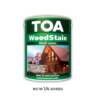 TOA สีย้อมไม้ ทีโอเอ วู้ดสเตน ชนิดกึ่งเงา Woodstain Semigloss S ขนาด 1/4 แกลลอน