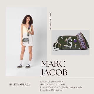 กระเป๋า MJ x Peanuts Snapshot bag สีDark Green Multi