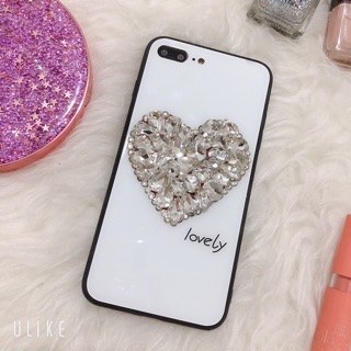 เคสเพชร Lovely เคสกระจก ขอบนิ่ม เคสไอโฟน6splus เคสไอโฟน6plus เคสไอโฟน6 เคสไอโฟน6s