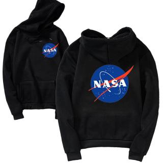 ใหม่นาซ่า Hoodie เสื้อเชิ้ตแขนยาวผู้ชายอ้วนเสื้อ