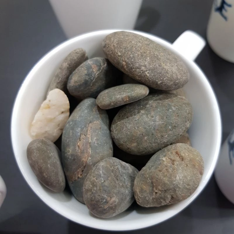 หินกรวด แม่น้ำ สีน้ำตาล ขนาด 1kg มีให้เลือก7ขนาด หินโรยหน้ากระถาง หินตู้ปลา thumbnail 6