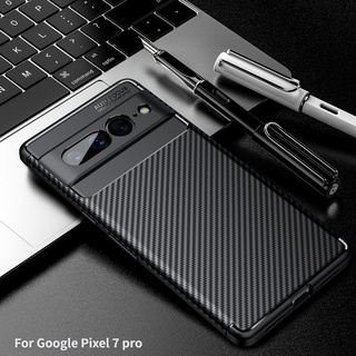 เคสโทรศัพท์คาร์บอนไฟเบอร์ แบบนิ่ม กันกระแทก สําหรับ Google Pixel 7 pro 7Pro Pixel7 Pixel7Pro