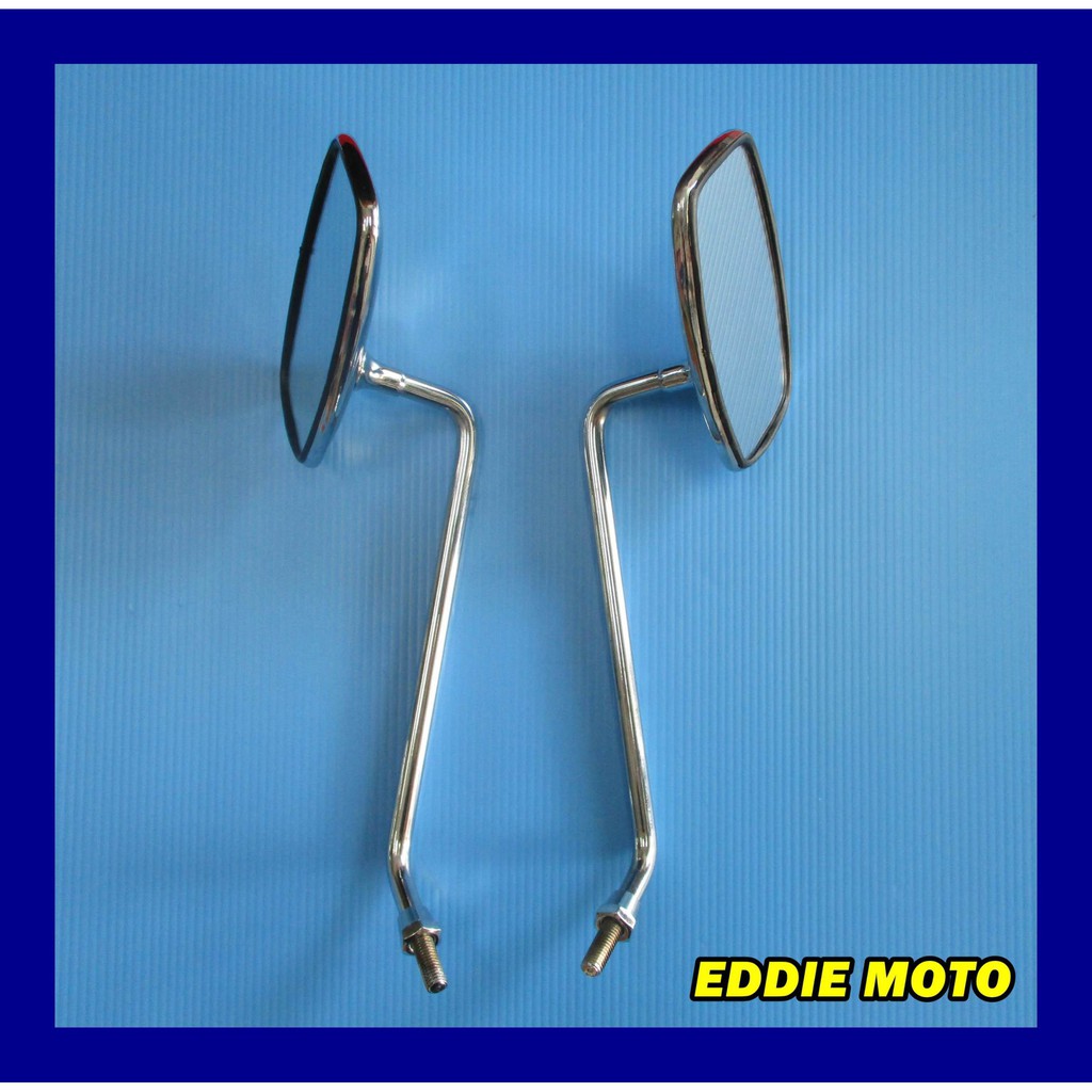 SIDE MIRROR "CHROME" SET Fit For HONDA SUPER CUB110 C110 C125 (2006-2021) // กระจกข้าง ชุบโครเมี่ยม