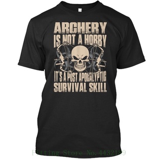 เสื้อยืดโอเวอร์ไซส์ใหม่เสื้อยืดลําลองสําหรับผู้ชายแขนสั้นพิมพ์ลาย Archery Is Not A Hobby Its PostS-3XL