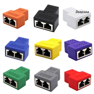 【DPS】อะแดปเตอร์แยกเครือข่าย Lan 1 เป็น 2 พอร์ตคู่ ตัวเมีย CAT5 6 7 RJ45